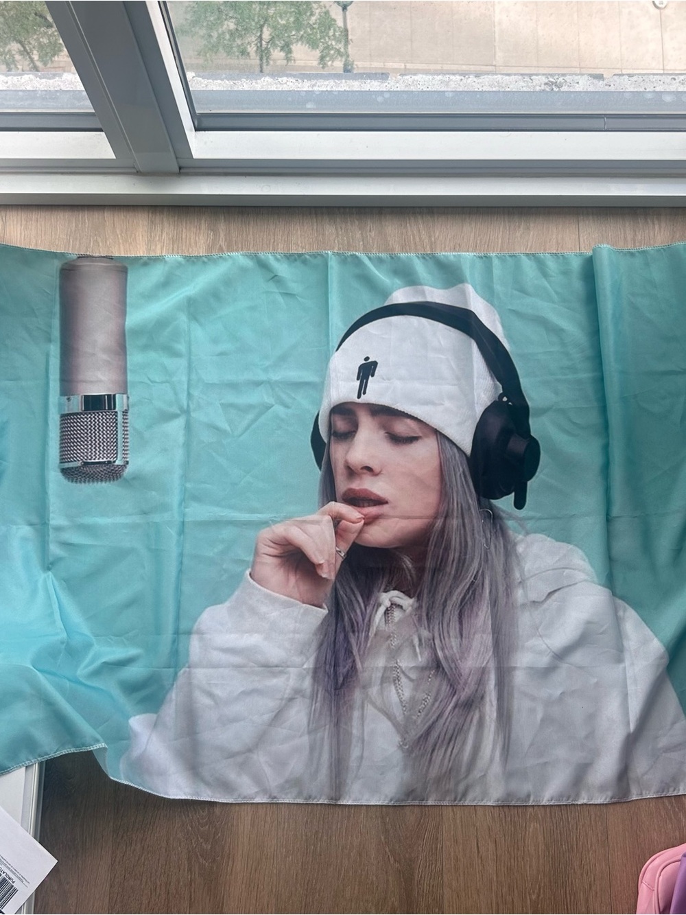 Billie Eilish Turquoise Wall Art Tapestry